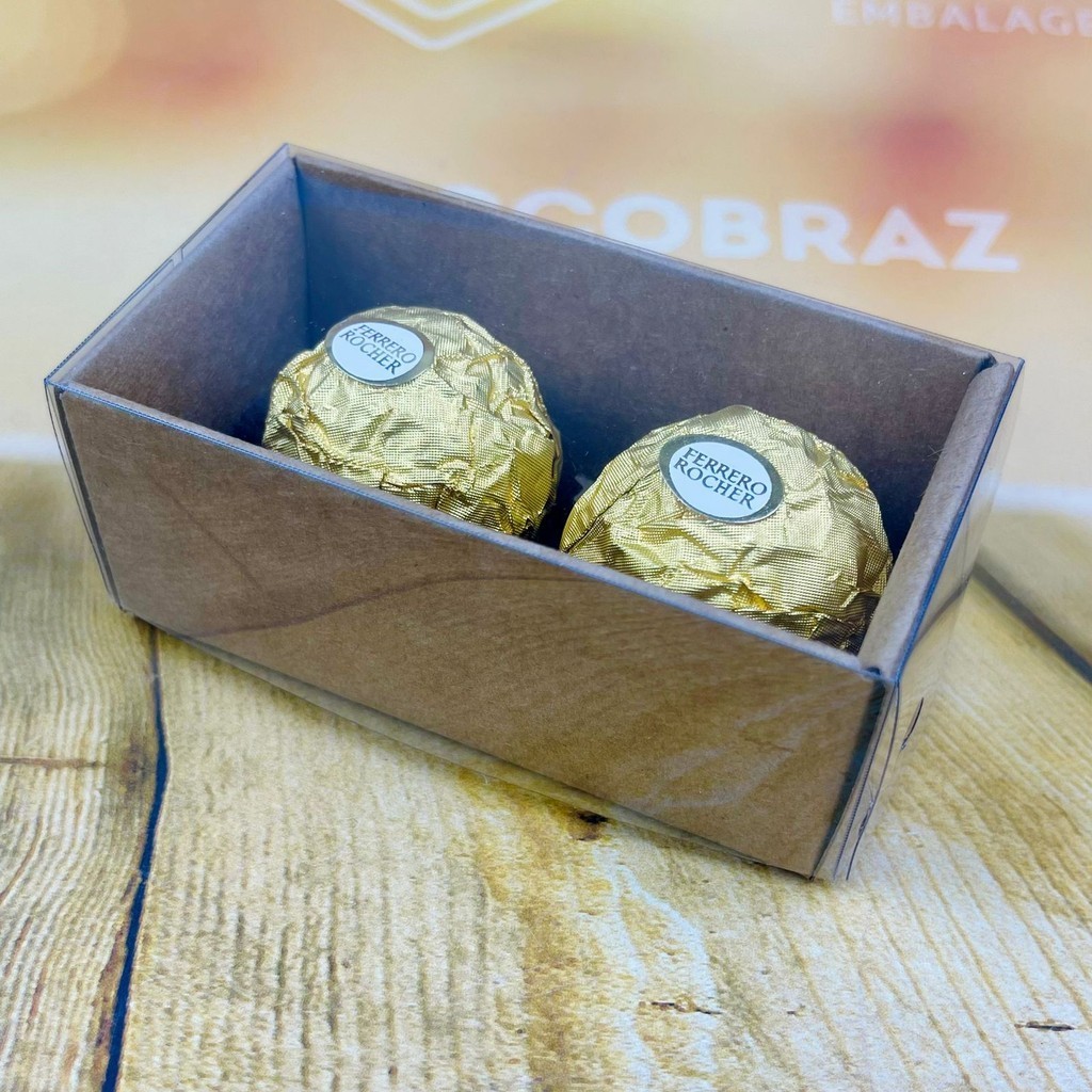 70 Caixa P/2 Doces Kraft com Visor PVC N2 ASSK em Oferta na Shopee