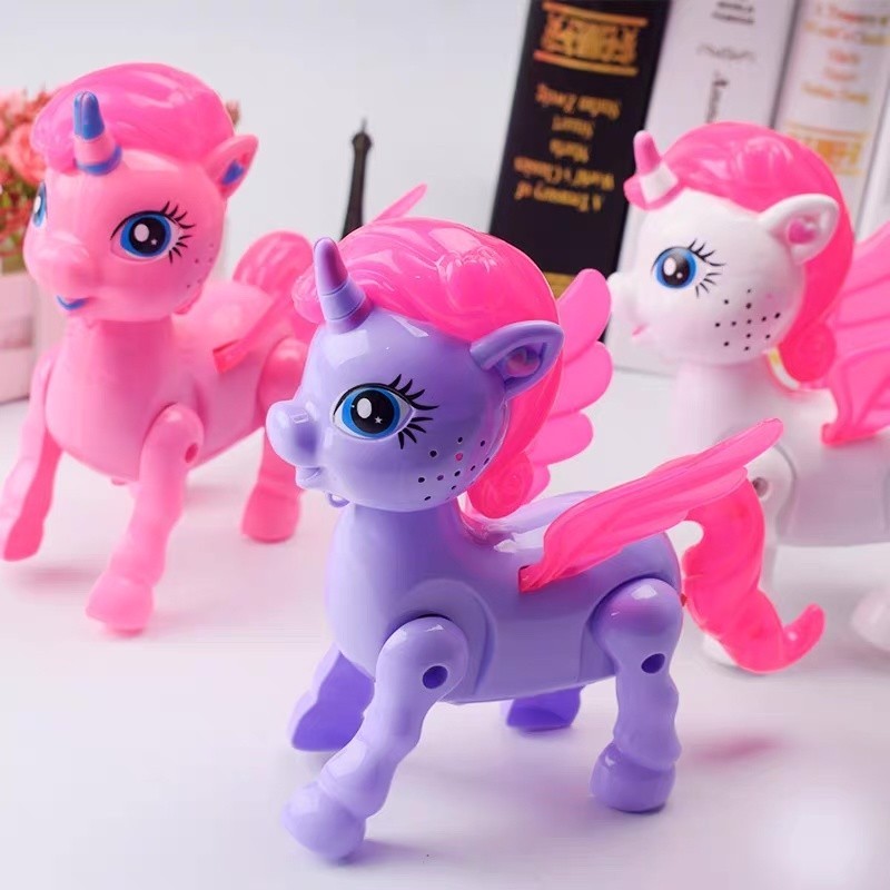 de brinquedo Unicórnio animal de estimação que anda com luz E música eletrônico