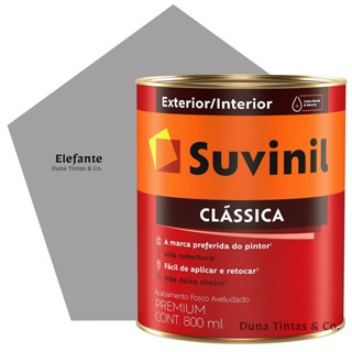 Tinta Suvinil Clássica Paredes e Tetos 800ml Elefante em Oferta na Shopee