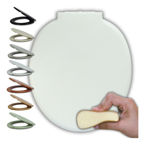 Tampa De Vaso Sanitario Assento Almofadado Universal Oval