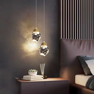 Lustre Pendente Candeeiro Pingente De Quarto De Cristal De Teto De Led Moderno Para Jantar...