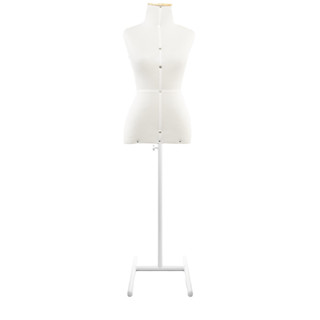 1 Busto Manequim Feminino Para Corte Costura Moulage Confecção com Base Pedestal H Vitrine Loja