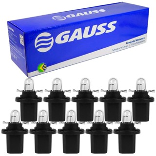 10 Lâmpada Gauss Miniatura Incolor 1.2w 12v B8.5d Gl2721mf em Oferta na Shopee