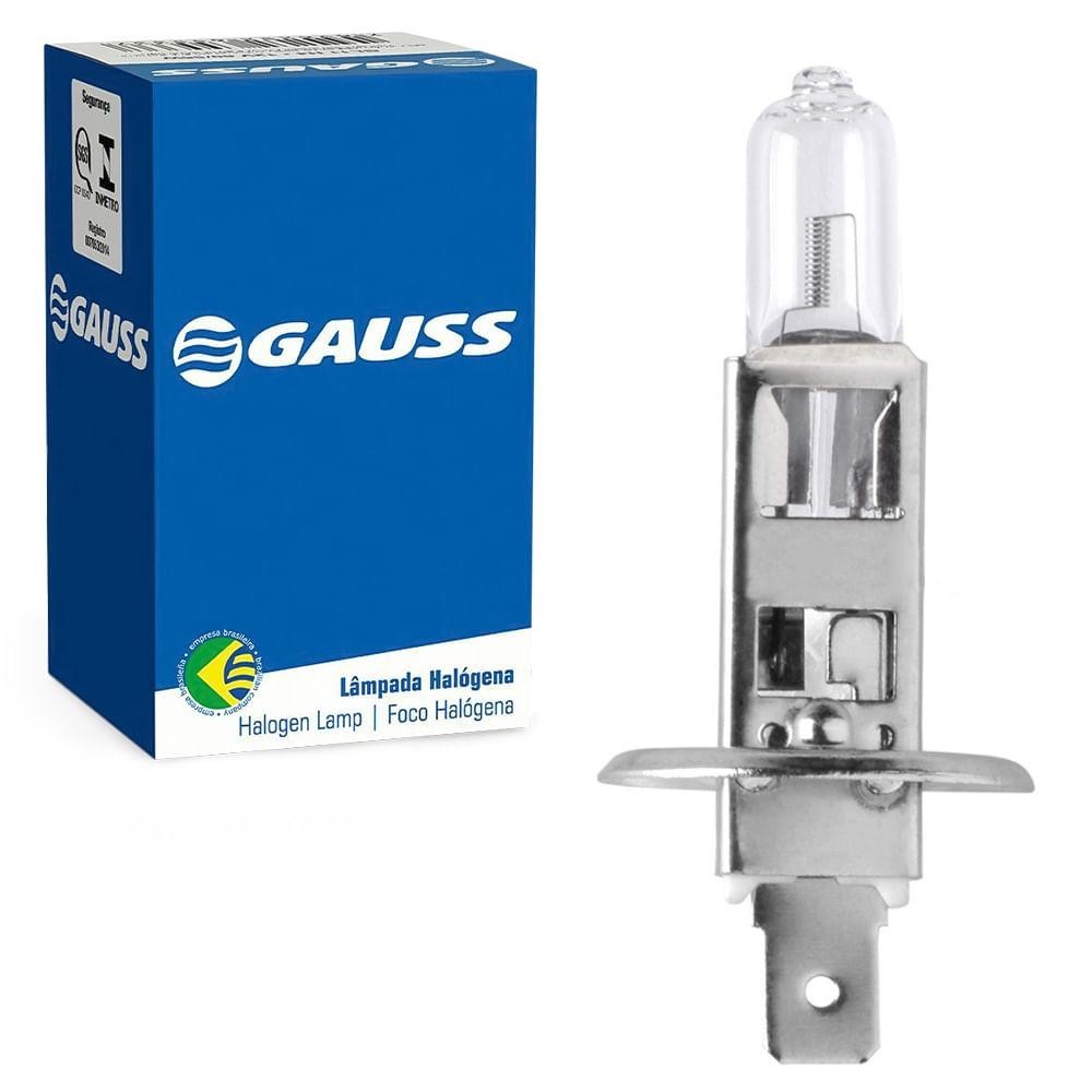 Lâmpada Halógena H1 12v 55w P14.5s Gauss Gl01 em Oferta na Shopee