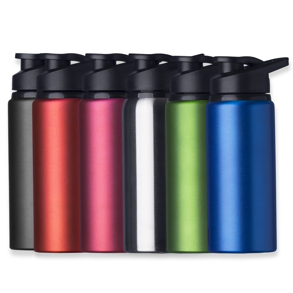 Garrafas Squeeze Alumínio 600ml Academia Corrida Esportes Lazer