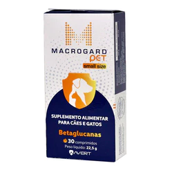 Macrogard Pet Small Size Avert Betaglucanas 30 Comprimidos