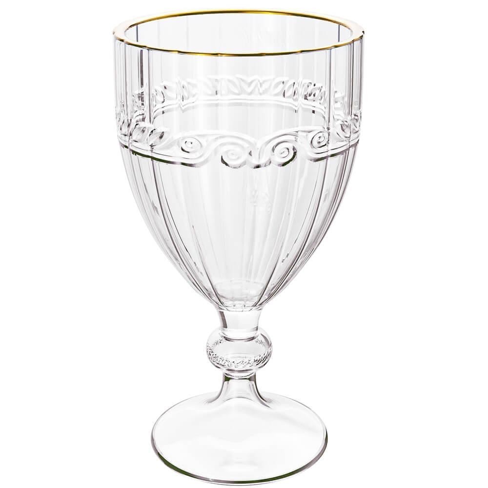 Taça de Cristal Transparente Fio de Ouro Imperial 330ml 1 peça - Lyor em Oferta na Shopee