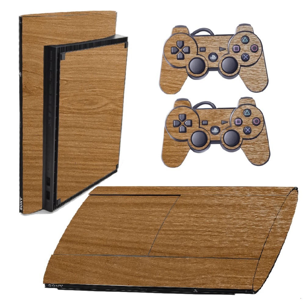 Skin PS3 Super Slim Playstation Adesivo Película Protetora Sticker Wood Verona
