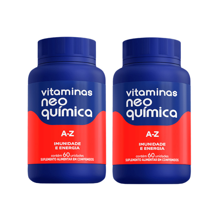 Vitaminas Neo Quimica A-Z Imunidade e Energia C/60 Comprimidos - Kit C/2