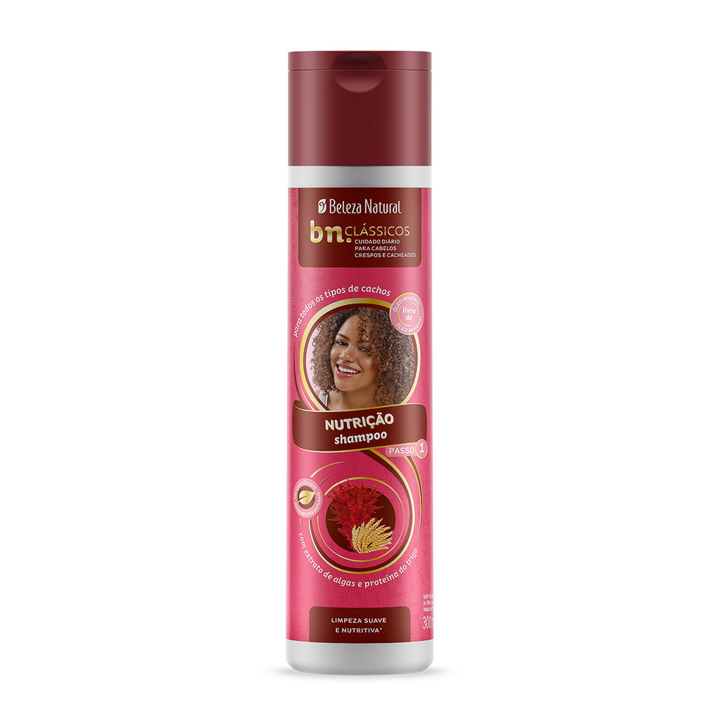 Shampoo Nutrição Beleza Natural 300ml bn.Clássicos - Beauty