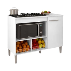 Balcão Cozinha para Cooktop Madri com 1 Porta
