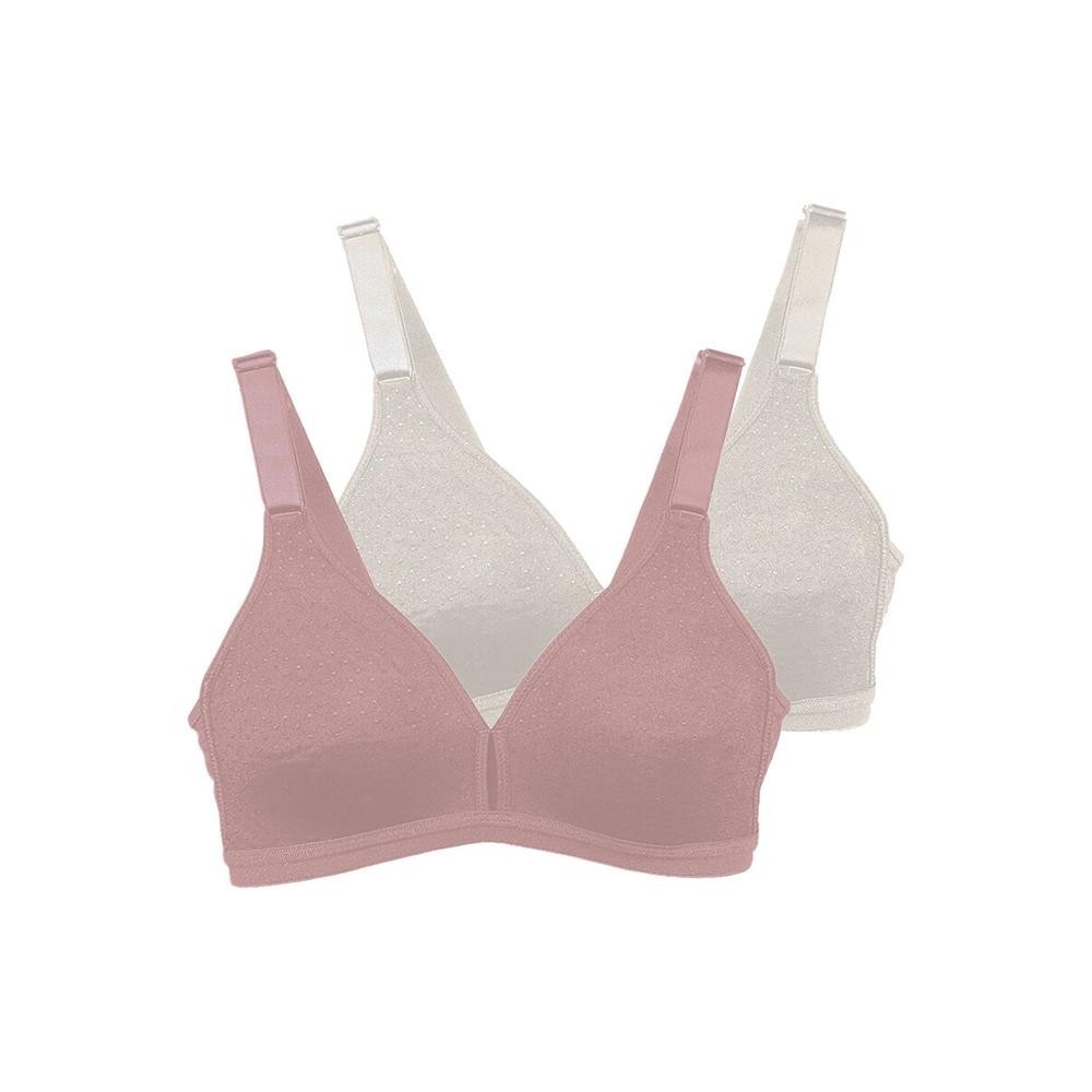 Kit com 2 Sutiãs sem Aro e sem Bojo Olimpo Demillus 61019 Colorido em Oferta na Shopee