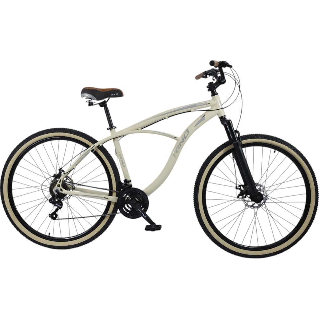 Bicicleta Aro 29 Rino Beach Aluminio - 21v Freio Disco Cambio Shimano E Suspensão
