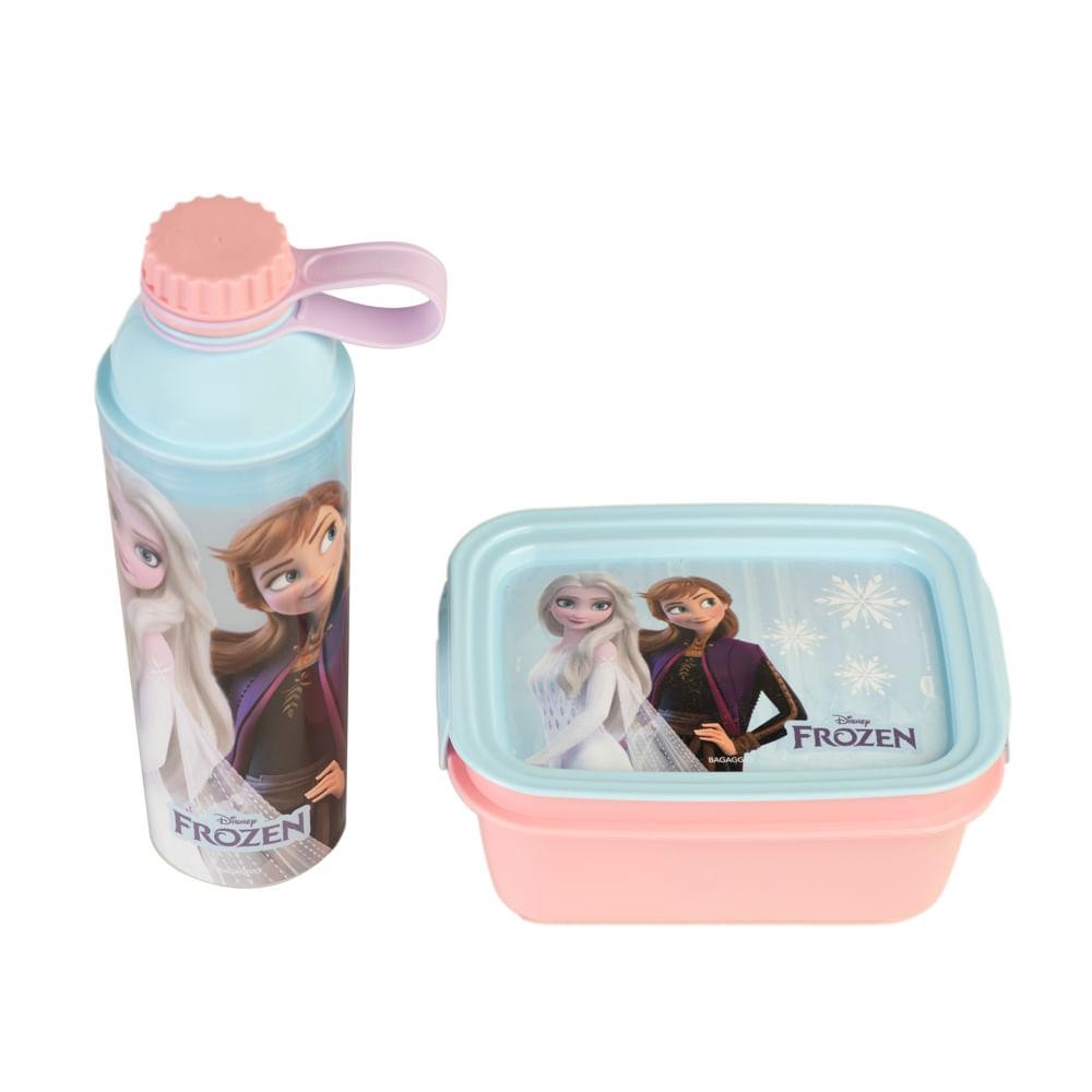 Kit Garrafa + Pote Frozen em Oferta na Shopee