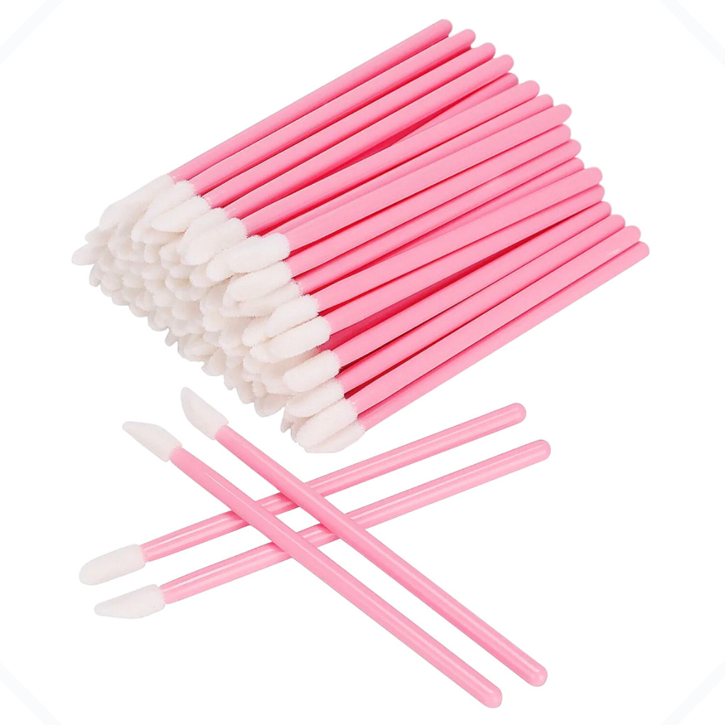 Kit 300 Pincel Descartável Aplicador de Gloss e Batom Extensão  Alongamento e Limpeza de Cílios em Oferta na Shopee