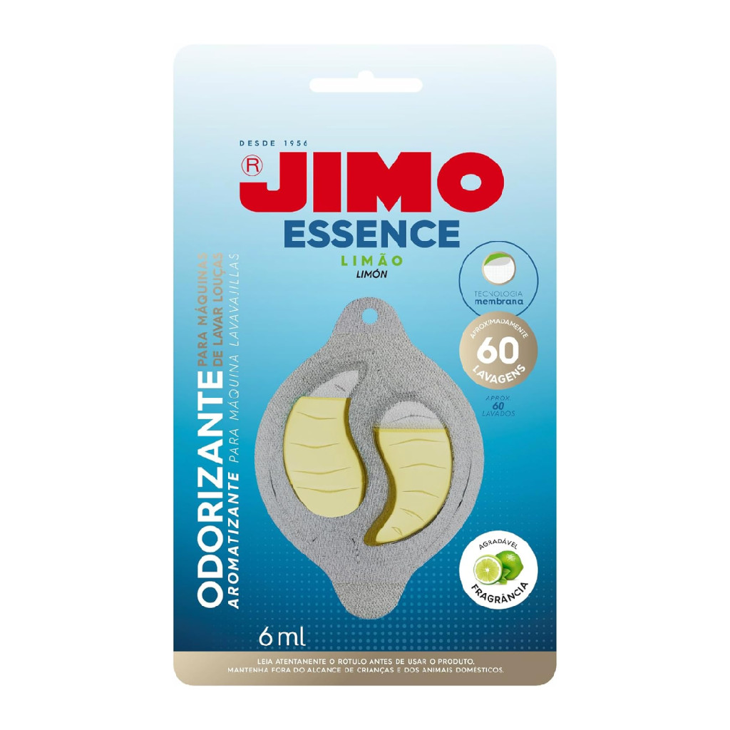 Odorizante e Aromatizador para Máquina de Lavar Louças Jimo 60ml - Fragrância Limão - Elimina Maus Odores - Home & Living