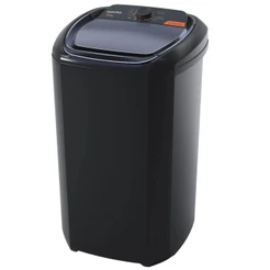 Tanquinho de Lavar Roupa Wanke Premium Semiautomática 20kg 10 Programas Preto 127V - LWBE201T3