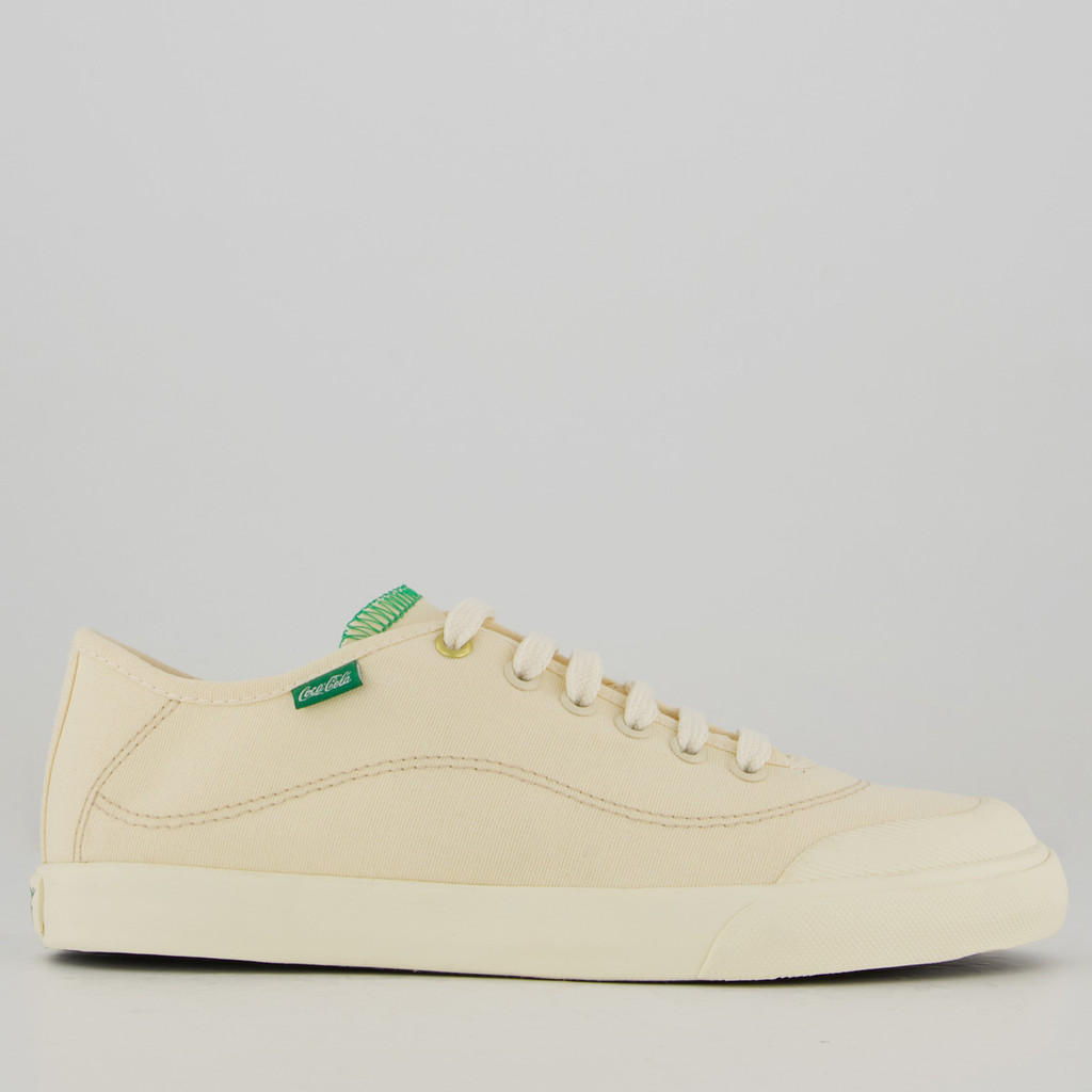 Tênis Coca Cola Snk Canva Feminino Off White - Women Shoes