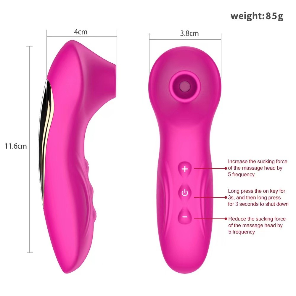 Vibrador Estimulador Sugador de Clitóris e Mamilo Recarregável 10 frequências A-2 PRONTO ENTREGA