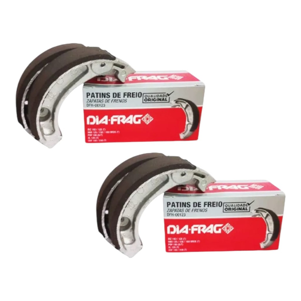 Jogo Lona Freio Pop 100 2007 2008  2012 2013 DFH-123 2pc