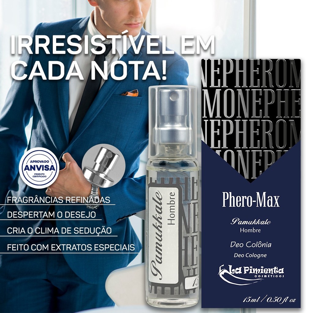 O PODER DE ENCANTAR EM CADA NOTA - PERFUME AFRODISÍACO MASCULINO PAMUKKALE