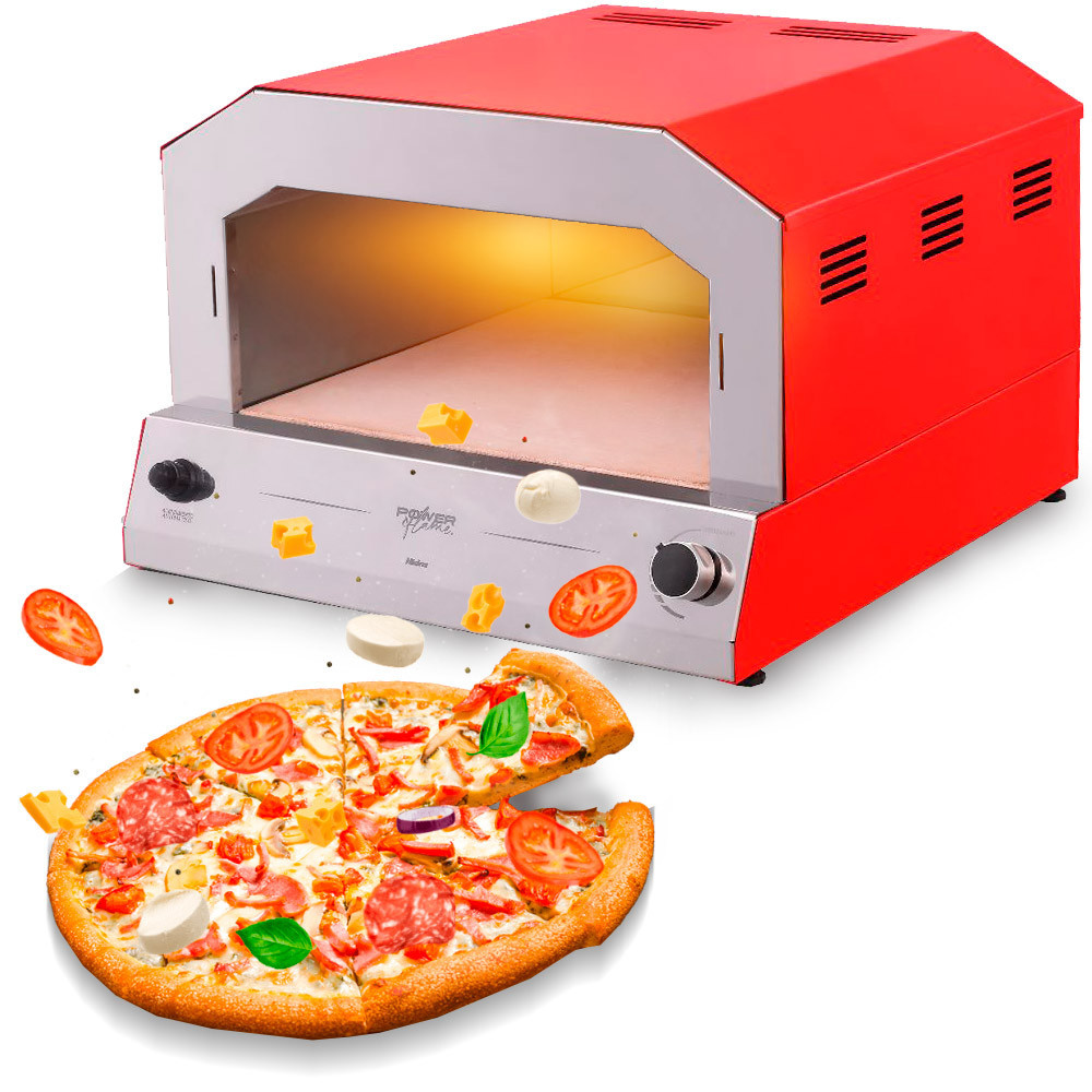 Forno Pizza à Gás HIDRO Power Flame 31L Assa em 3 minutos