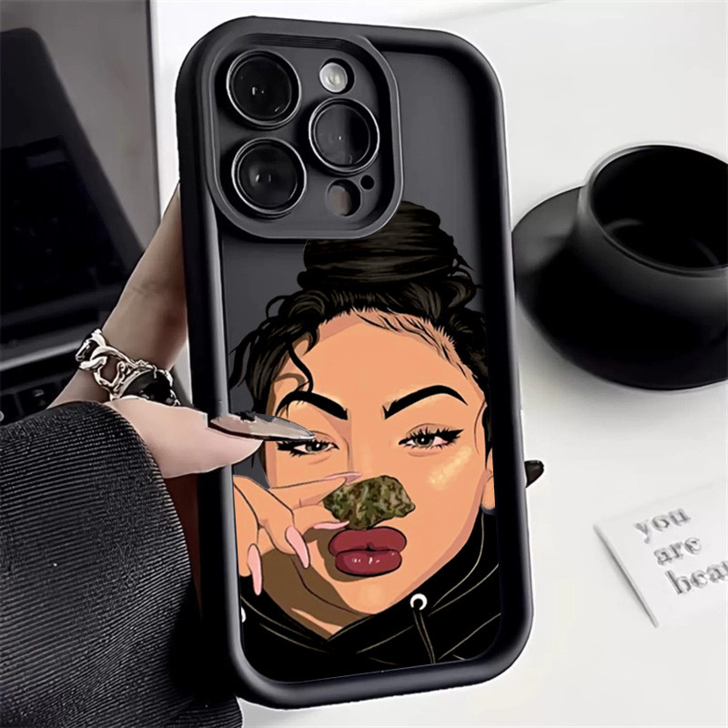 Engraçado Desenho Animado De Bolhas De Sopro De Coroa Feia Para iPhone 15 11 14 12 13 Pro Max XS XR X 7 8 14 15 Plus SE 2020 13 12 Mini Capa Traseira À Prova De Choque