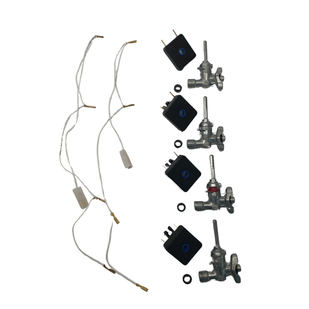 Kit 4 Registro 4 Interruptor Fogão Cooktop Fogatti Nardelli