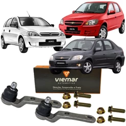 Par Pivô Suspensão Viemar Gm Celta Corsa Prisma Classic