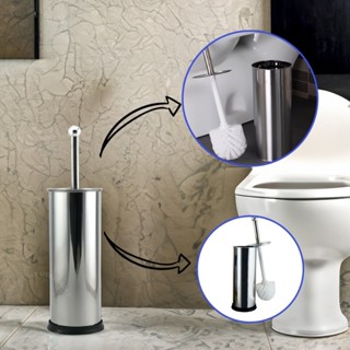 Escova Sanitário Inox Com Suporte Limpa Vaso Privada
