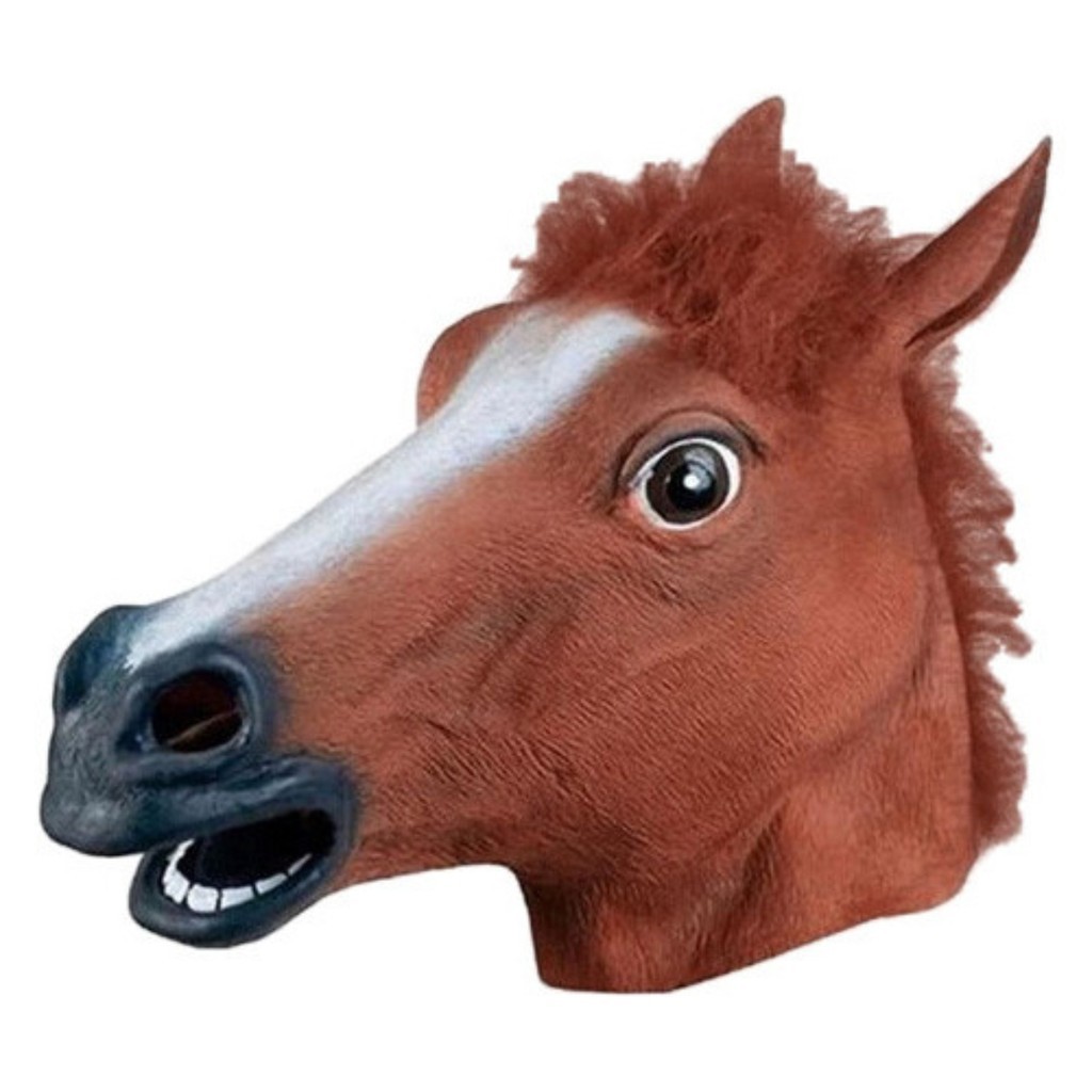 Máscara De Cavalo Látex Head Horse Cosplay