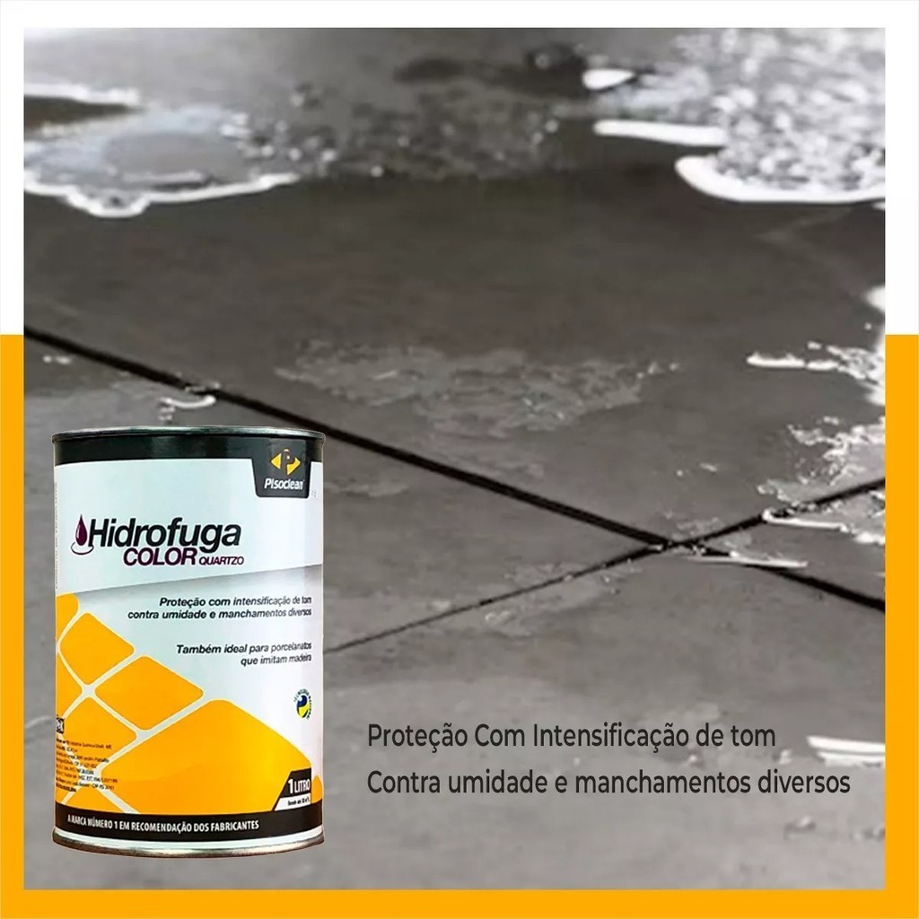 Psc Hidrofuga Color Quartzo 1L Pisoclean Hidrofugante — imagem 2 de 2