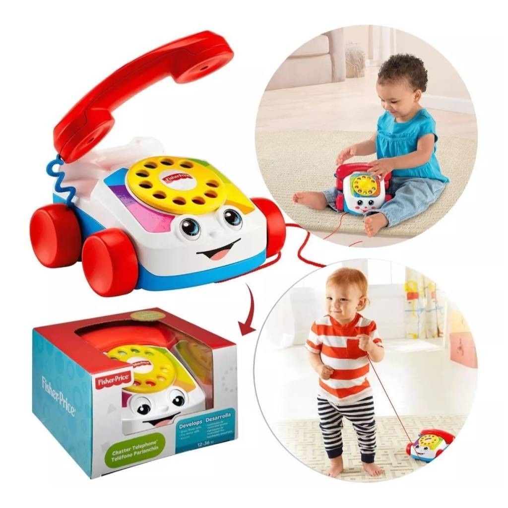 Fisher Price Telefone Feliz Brinquedo Sensorial Dpn22 - Mattel em Oferta na Shopee