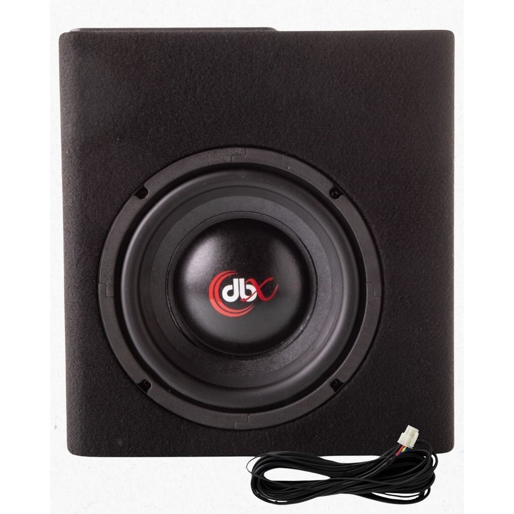 Caixa amplificada Mini Slim Dbx 200W Chicote Instalação 5M