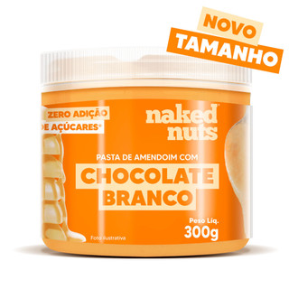 Pasta de Amendoim com Chocolate Branco (300g) - Naked Nuts em Oferta na Shopee