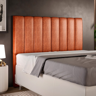 Cabeceira Cama Box Casal 140 cm Dália W01 Couríssimo Camel - Lyam Decor em Oferta na Shopee