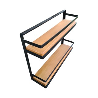 Prateleira Suporte Para Temperos E Condimentos 2 Andares Ferro E Madeira em Oferta na Shopee