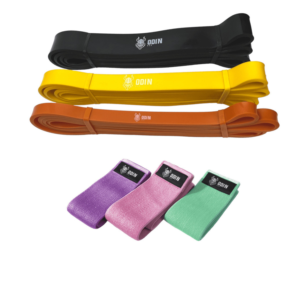 Kit Elastico para Treino Super Band Hip Band  Odin Fit