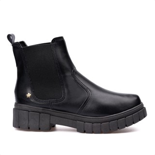 Bota Chelsea Infantil Menina Fashion Tratorada Cano Com Elástico em Oferta na Shopee