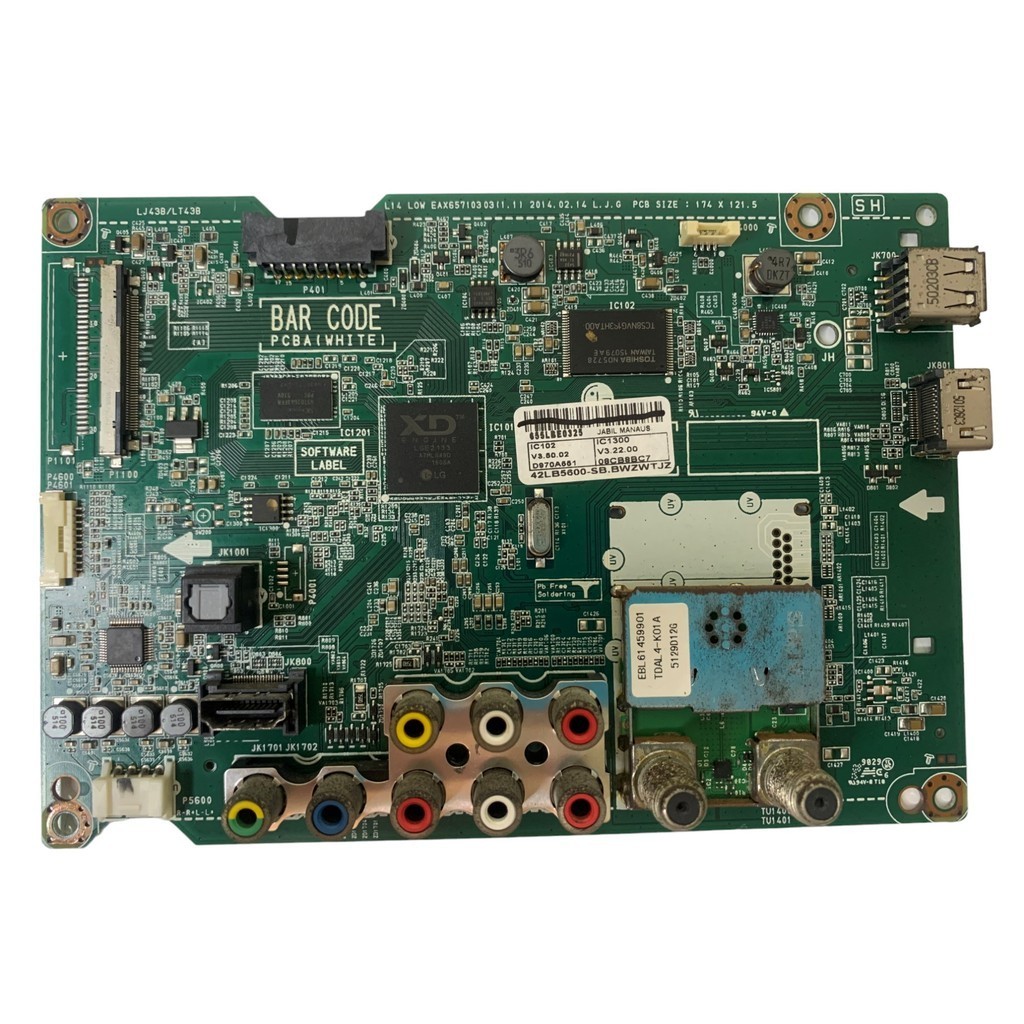 PLACA PRINCIPAL (DEFEITO) EAX65710303(1.1) LG 42LB5600