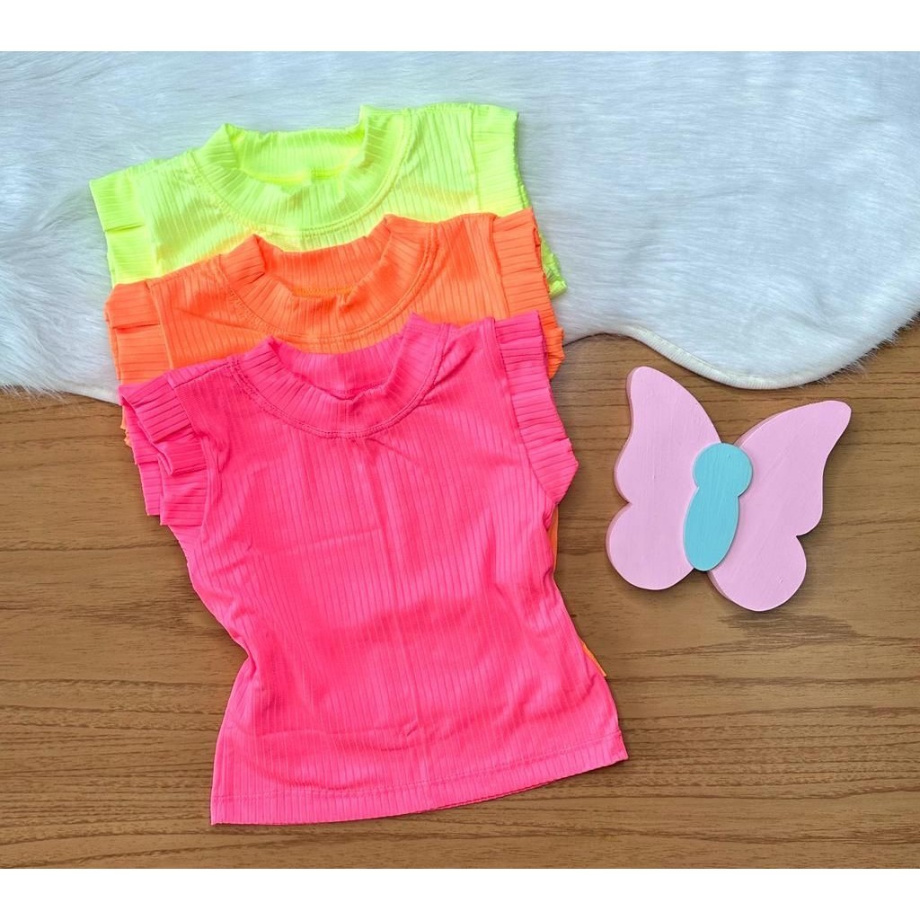 Blusinha neon juvenil menina - 12 ao 16