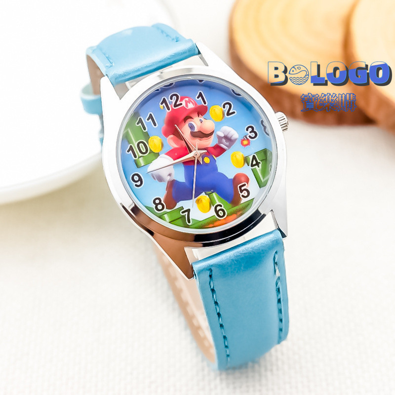 Relógio de pulso infantil Super Mario Relógio de pulso infantil Super Mario Relógio de pulso infantil Super Mario Relógio de pulso infantil Anime Quartz