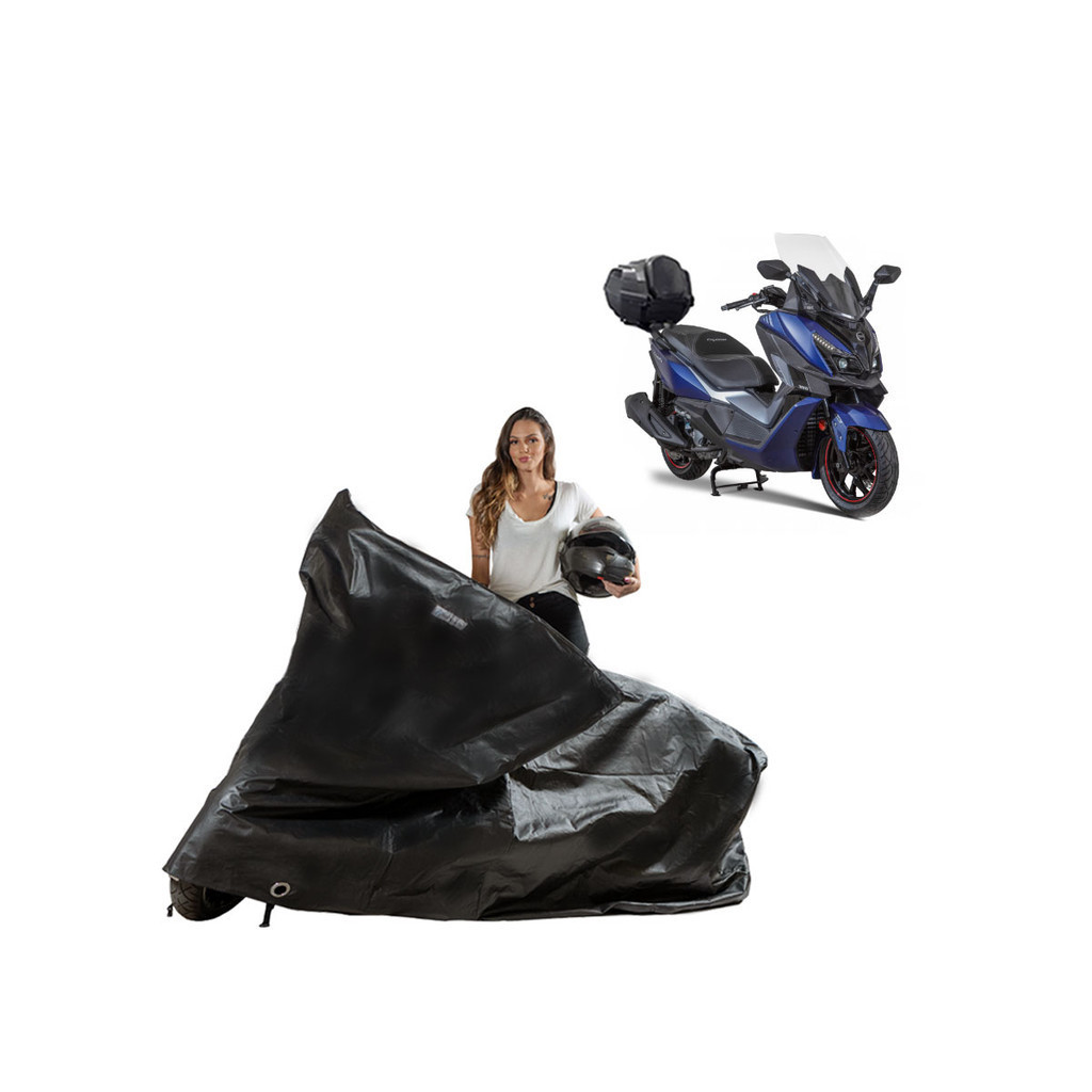 Capa Proteção Moto Dafra Cruisym 300 com Baú Impermeável