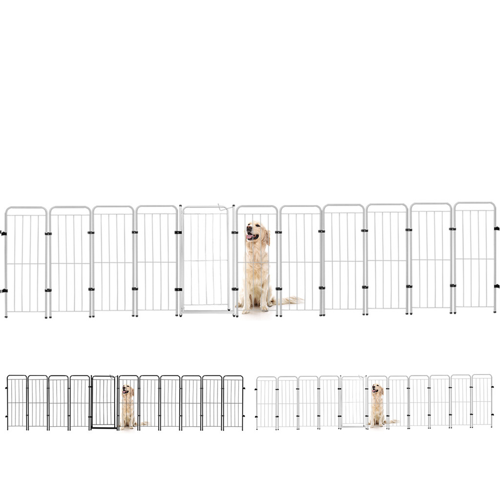 Cercado Caes Pet Cachorro 10 Módulos + Portão 98 cm Altura