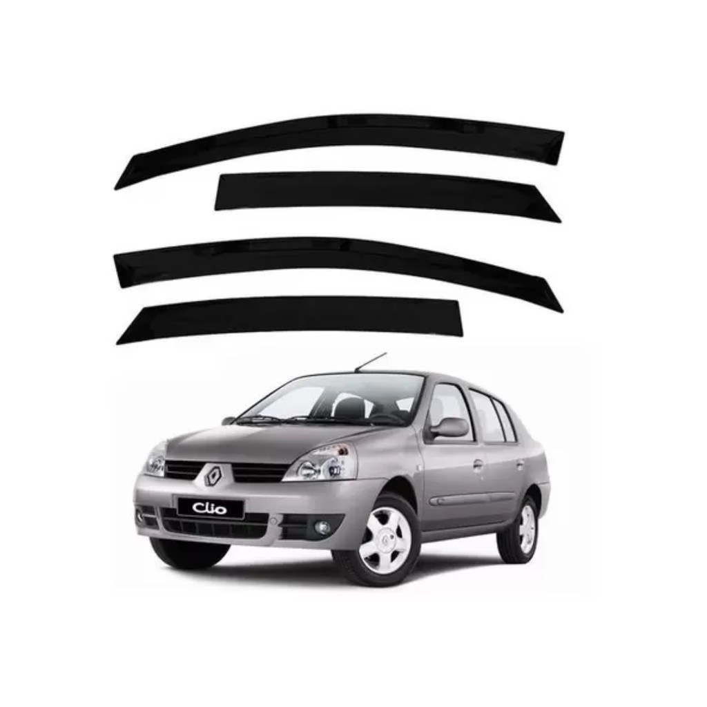 Calha de Chuva DEFLETOR RENAULT CLIO (FASE II) 2000>2016 TODOS  4PTS TOP MIX - 11001A-
