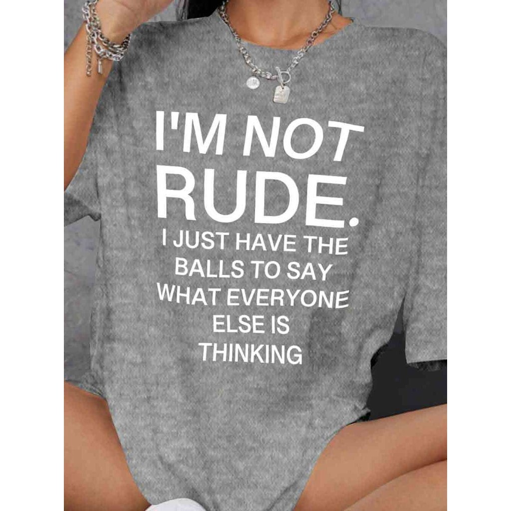 Blusa I Just Have The Balls To Say What Everyone Else Is Thinking Camiseta Sweet Modern Moda