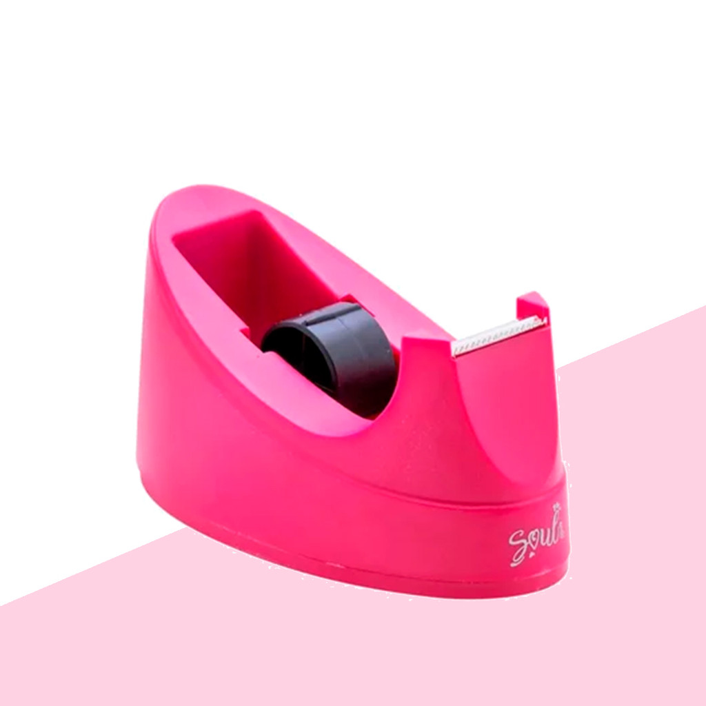 Suporte para Fita Adesiva Pequeno Rosa Pink