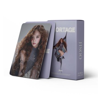 KPOP Cartões Fotográficos Holográficos BLACKPINK Jisoo AMORTAGE Laser LOMO Card 55pcs/box em Oferta na Shopee