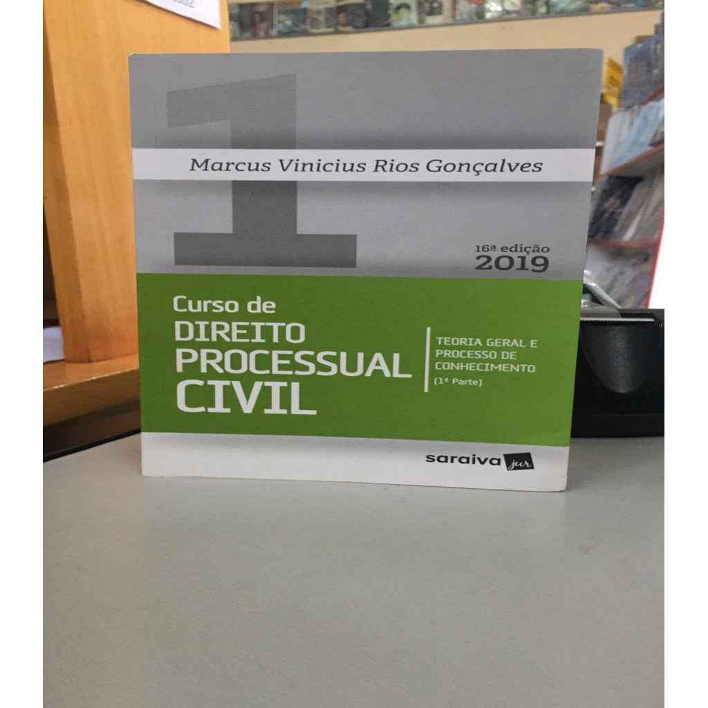 Curso de Direito Processual Civil 1 - 2019 (Usado) autor Gonçalves, Marcus Vinicius Rios