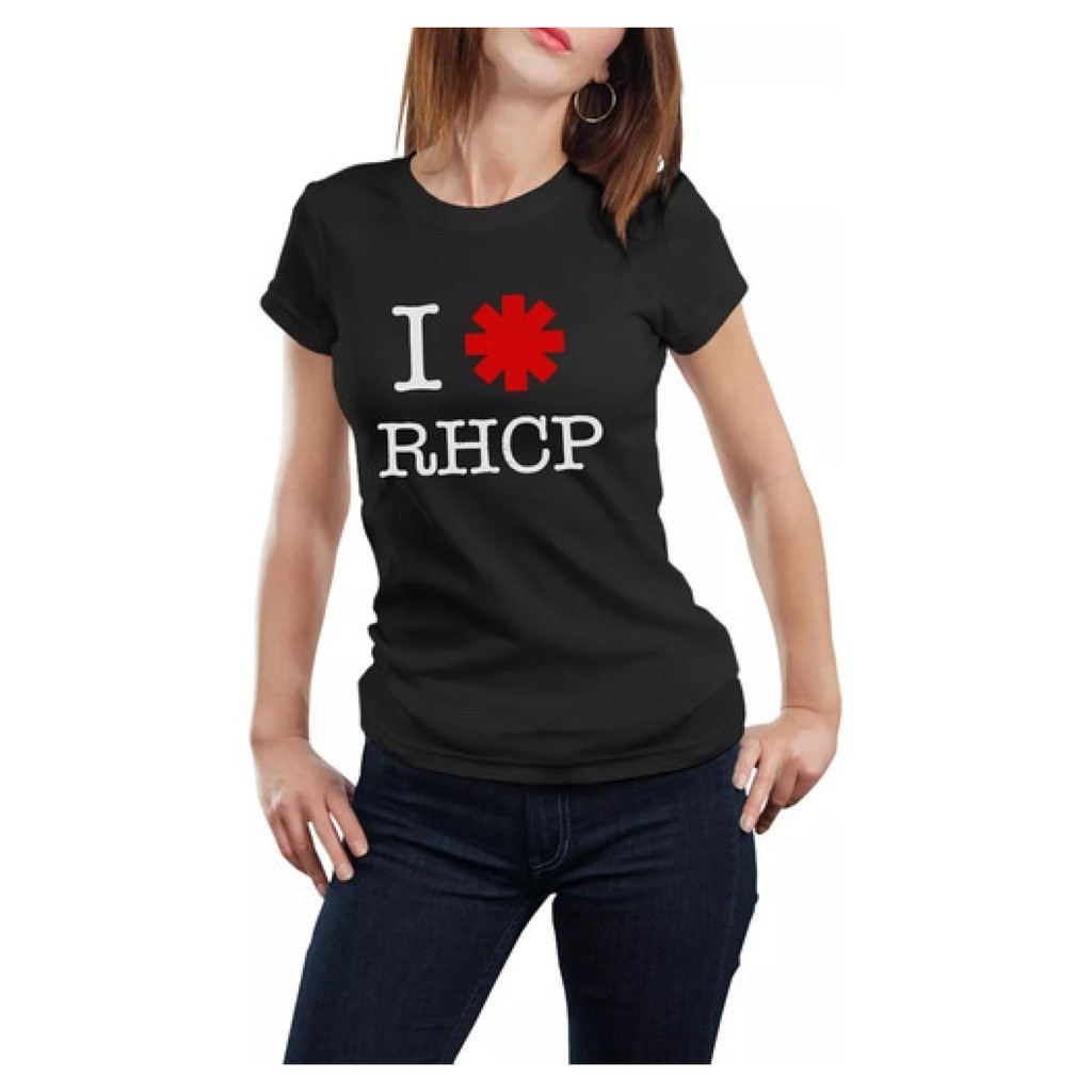 Camiseta Babylook Show Red Hot Chili Peppers Tour Rock 4